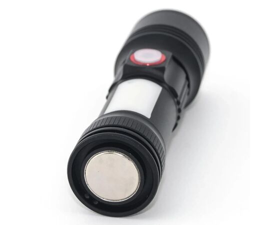 Фонарь Quantum Adept 10W LED zoom +COB з USB+ Li-ion18650/2600mAh (QM-FL1031-18650/2600), изображение 4 Фонарь Quantum Adept 10W LED zoom +COB з USB+ Li-ion18650/2600mAh (QM-FL1031-18650/2600), изображение 4