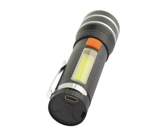 Фонарь Quantum Helper 10W LED zoom +COB з USB (QM-FL1032), изображение 2 Фонарь Quantum Helper 10W LED zoom +COB з USB (QM-FL1032), изображение 2