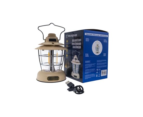 Фонарь Westinghouse Retro 6W LED Filament WF241 Type-C з функцією Power Bank (WF241-CB), изображение 4 Фонарь Westinghouse Retro 6W LED Filament WF241 Type-C з функцією Power Bank (WF241-CB), изображение 4