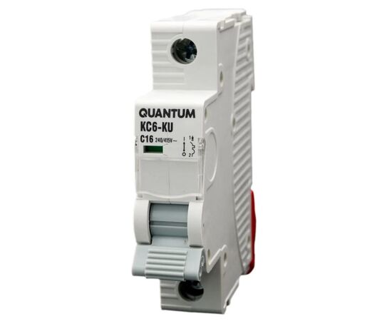 Автоматический выключатель Quantum 1п С 16A MCB 6kA (2704 / KC6-K/ C/1P/16A-6k)