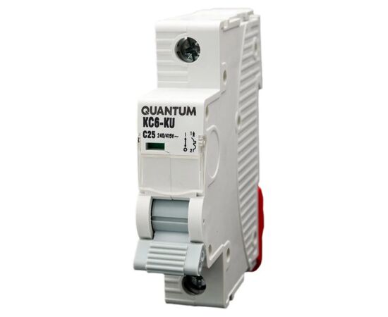 Автоматический выключатель Quantum 1п С 25А MCB 6kA (2902 / KC6-K/ C/1P/25A-6k)