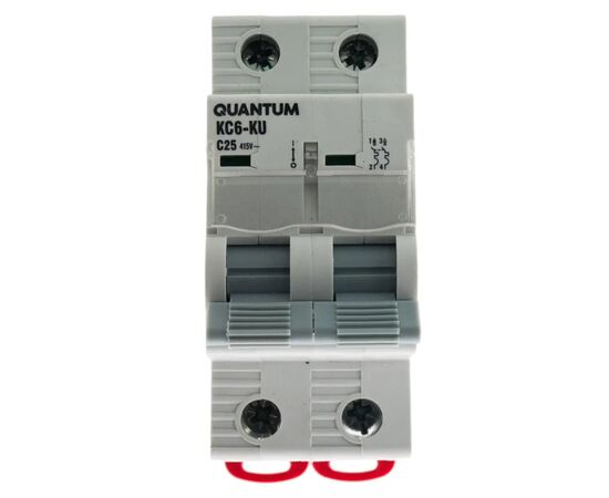 Автоматический выключатель Quantum 2п С 40А MCB 6kA (9109 / KC6-K/ C/2P/40A-6k)