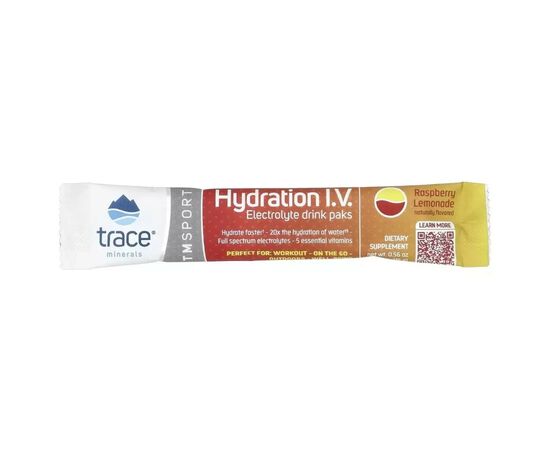 Витаминно-минеральный комплекс Trace Minerals Электролиты, вкус малины, Electrolyte Drink Paks, 16 пакетов (TMR-00560), изображение 3 Витаминно-минеральный комплекс Trace Minerals Электролиты, вкус малины, Electrolyte Drink Paks, 16 пакетов (TMR-00560), изображение 3