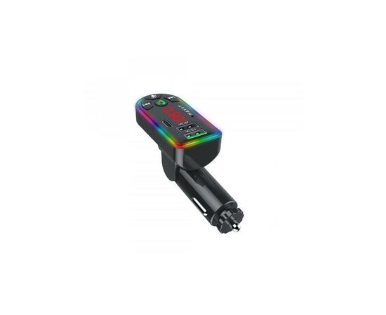 FM модулятор Havit HV-FM813BT 2USB+USB-C RGB Black (HV-FM813BT Black), изображение 3 FM модулятор Havit HV-FM813BT 2USB+USB-C RGB Black (HV-FM813BT Black), изображение 3