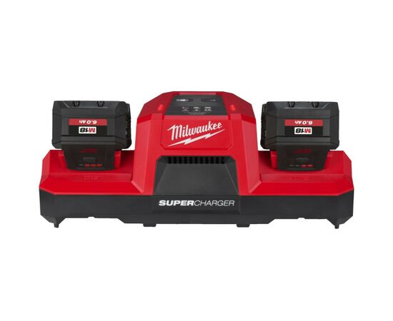 Зарядное устройство для аккумуляторов инструмента Milwaukee M18 DBSC Dual SUPER CHARGER (4932492531), изображение 4 Зарядное устройство для аккумуляторов инструмента Milwaukee M18 DBSC Dual SUPER CHARGER (4932492531), изображение 4