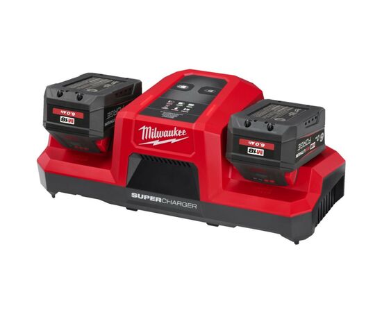 Зарядное устройство для аккумуляторов инструмента Milwaukee M18 DBSC Dual SUPER CHARGER (4932492531), изображение 5 Зарядное устройство для аккумуляторов инструмента Milwaukee M18 DBSC Dual SUPER CHARGER (4932492531), изображение 5