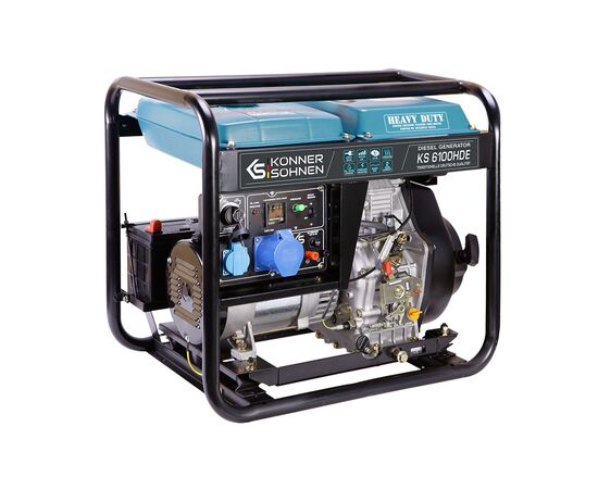 Генератор Konner&Sohnen KS 6100HDE, 5.5KW, дизель, 230V (KS6100HDE), изображение 2 Генератор Konner&Sohnen KS 6100HDE, 5.5KW, дизель, 230V (KS6100HDE), изображение 2