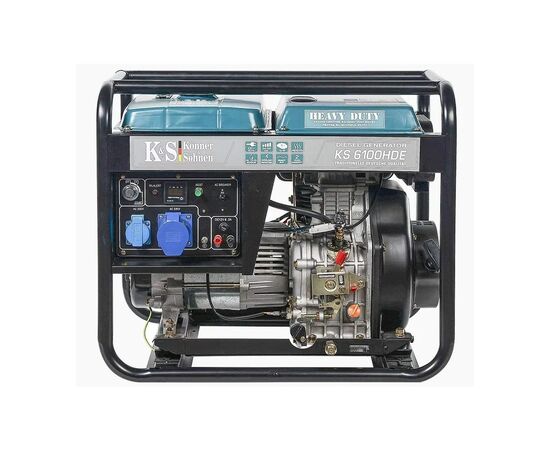Генератор Konner&Sohnen KS 6100HDE, 5.5KW, дизель, 230V (KS6100HDE)