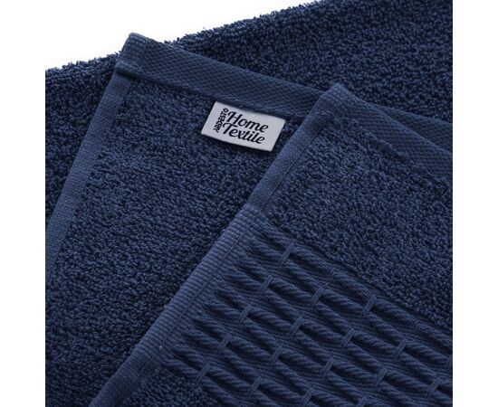 Полотенце Ardesto Набор махровых Lotus 50х90см, 70х140см, 2шт 100% хлопок, синий темный (ART2357DB), изображение 6