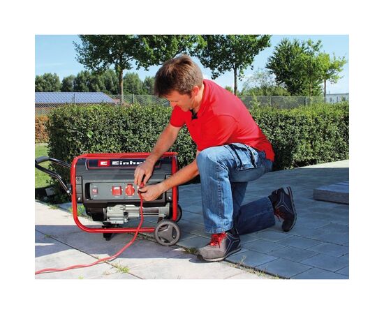 Генератор Einhell TC-PG 35/E5, 230V (1 фаза), 2.6/3.1kW, ручной старт, AVR, 41.2кг (4152551), изображение 2 Генератор Einhell TC-PG 35/E5, 230V (1 фаза), 2.6/3.1kW, ручной старт, AVR, 41.2кг (4152551), изображение 2
