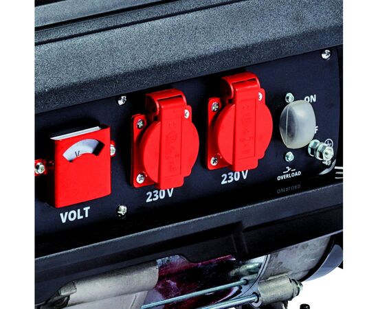 Генератор Einhell TC-PG 35/E5, 230V (1 фаза), 2.6/3.1kW, ручной старт, AVR, 41.2кг (4152551), изображение 6 Генератор Einhell TC-PG 35/E5, 230V (1 фаза), 2.6/3.1kW, ручной старт, AVR, 41.2кг (4152551), изображение 6