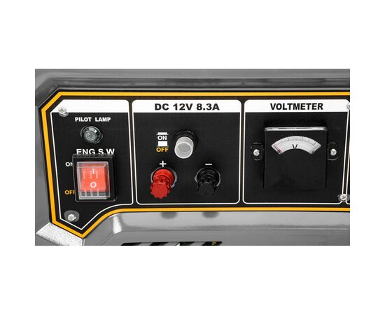 Генератор Graphite 230V (1 фаза), 2/2.2kW, ручной старт, AVR, 40кг (58G904), изображение 12 Генератор Graphite 230V (1 фаза), 2/2.2kW, ручной старт, AVR, 40кг (58G904), изображение 12