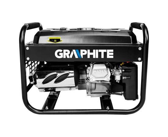 Генератор Graphite 230V (1 фаза), 2/2.2kW, ручной старт, AVR, 40кг (58G904), изображение 4 Генератор Graphite 230V (1 фаза), 2/2.2kW, ручной старт, AVR, 40кг (58G904), изображение 4