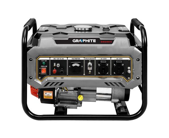 Генератор Graphite 230V (1 фаза), 2/2.2kW, ручной старт, AVR, 40кг (58G904), изображение 6 Генератор Graphite 230V (1 фаза), 2/2.2kW, ручной старт, AVR, 40кг (58G904), изображение 6
