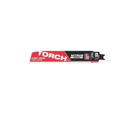 Полотно Milwaukee для шабельної пили TORCH CARBIDE NITRUS, 150мм/крок зуба 3,6мм, метал (48005261)