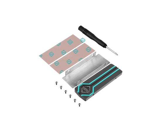 Радиатор охлаждения Iceberg Thermal IceFLOE M.2 Heatsink (IFM2HS-D0A), изображение 3 Радиатор охлаждения Iceberg Thermal IceFLOE M.2 Heatsink (IFM2HS-D0A), изображение 3