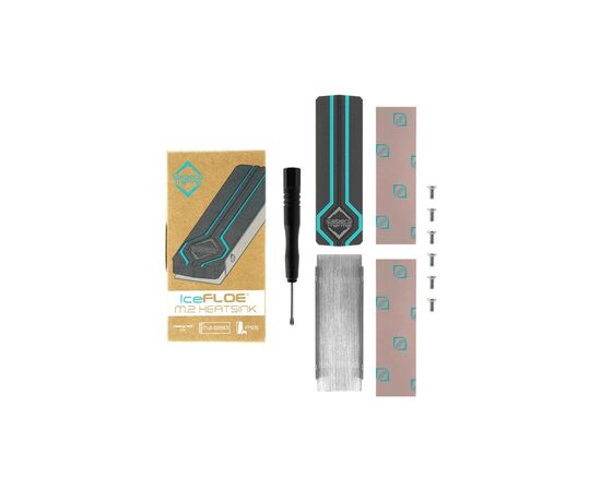 Радиатор охлаждения Iceberg Thermal IceFLOE M.2 Heatsink (IFM2HS-D0A), изображение 5 Радиатор охлаждения Iceberg Thermal IceFLOE M.2 Heatsink (IFM2HS-D0A), изображение 5
