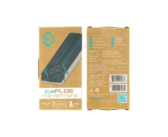 Радиатор охлаждения Iceberg Thermal IceFLOE M.2 Heatsink (IFM2HS-D0A), изображение 6 Радиатор охлаждения Iceberg Thermal IceFLOE M.2 Heatsink (IFM2HS-D0A), изображение 6