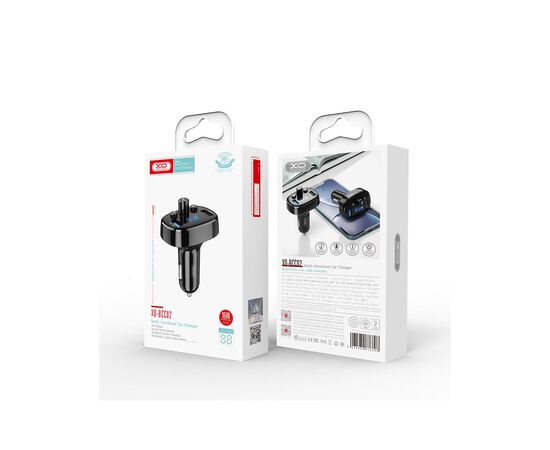 FM модулятор XO BCC-02 3.1A/2 USB Black (ВCC-02), изображение 6 FM модулятор XO BCC-02 3.1A/2 USB Black (ВCC-02), изображение 6