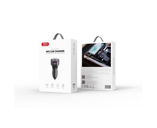 FM модулятор XO BCC12 MP3+5V3.1A Black (XO-BCC12-BK), изображение 8 FM модулятор XO BCC12 MP3+5V3.1A Black (XO-BCC12-BK), изображение 8