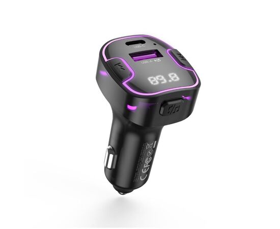 FM модулятор XO BCC12 MP3+5V3.1A Black (XO-BCC12-BK)