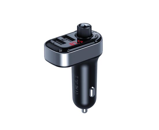 FM модулятор XO BCC10 Bluetooth MP3 +5V3.1A Black (XO-BCC10-BK), изображение 2 FM модулятор XO BCC10 Bluetooth MP3 +5V3.1A Black (XO-BCC10-BK), изображение 2