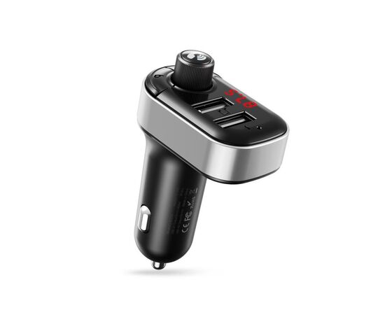 FM модулятор XO BCC10 Bluetooth MP3 +5V3.1A Black (XO-BCC10-BK)