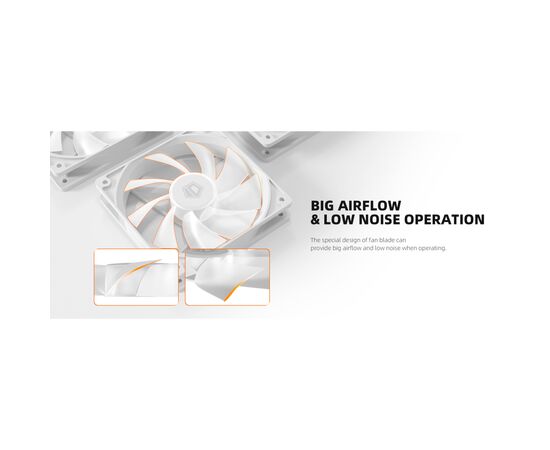 Кулер для корпуса ID-Cooling XF-120-SW, изображение 8 Кулер для корпуса ID-Cooling XF-120-SW, изображение 8