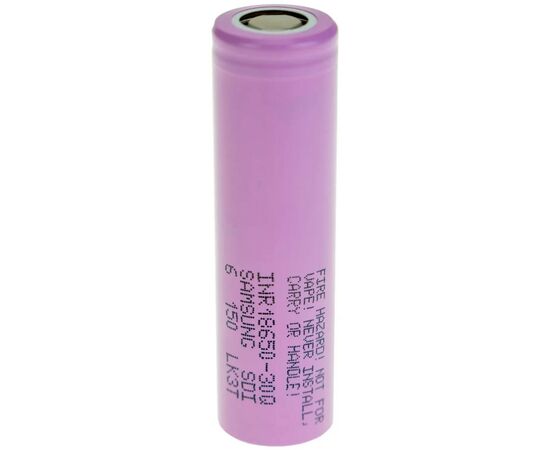 Аккумулятор 18650 Li-Ion 3000mAh 3.7V 30A JHY (INR18650-3000)