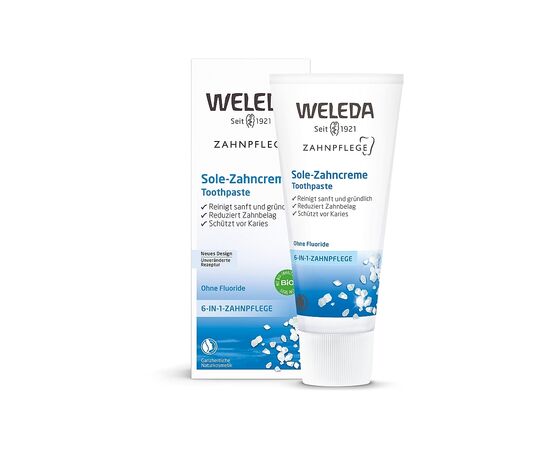 Зубна паста Weleda З мінеральною сіллю 75 мл (4001638098090), зображення 2 Зубна паста Weleda З мінеральною сіллю 75 мл (4001638098090), зображення 2