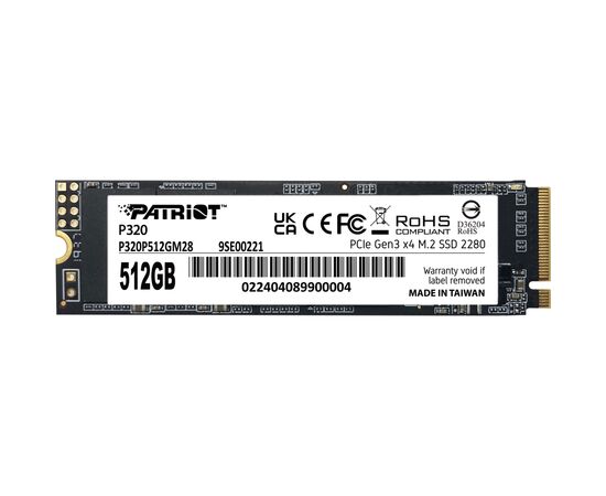 Накопитель SSD M.2 2280 512GB Patriot (P320P512GM28)