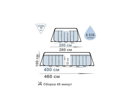 Бассейн BestWay 56442, изображение 3 Бассейн BestWay 56442, изображение 3