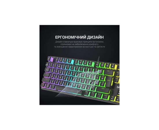 Клавиатура GamePro MK85B Blue Switch RGB USB Black (MK85B), изображение 10 Клавиатура GamePro MK85B Blue Switch RGB USB Black (MK85B), изображение 10