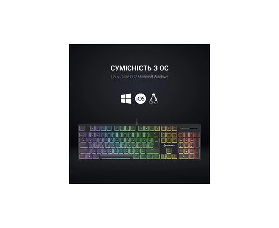 Клавиатура GamePro MK85B Blue Switch RGB USB Black (MK85B), изображение 12 Клавиатура GamePro MK85B Blue Switch RGB USB Black (MK85B), изображение 12
