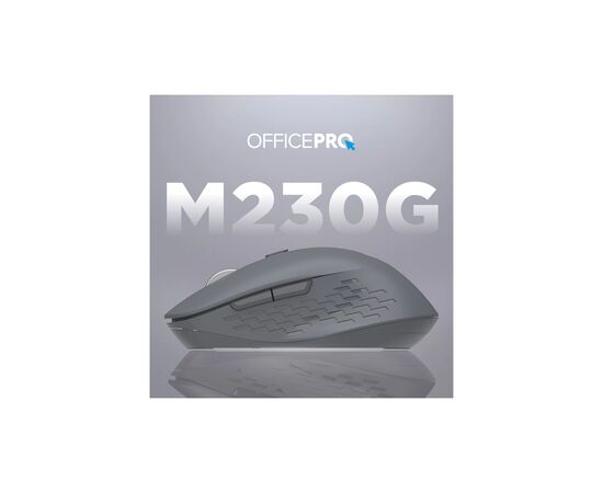 Мышка OfficePro M230G Silent Click Wireless/Bluetooth Gray (M230G), изображение 5 Мышка OfficePro M230G Silent Click Wireless/Bluetooth Gray (M230G), изображение 5