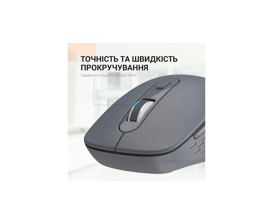Мышка OfficePro M230G Silent Click Wireless/Bluetooth Gray (M230G), изображение 9 Мышка OfficePro M230G Silent Click Wireless/Bluetooth Gray (M230G), изображение 9