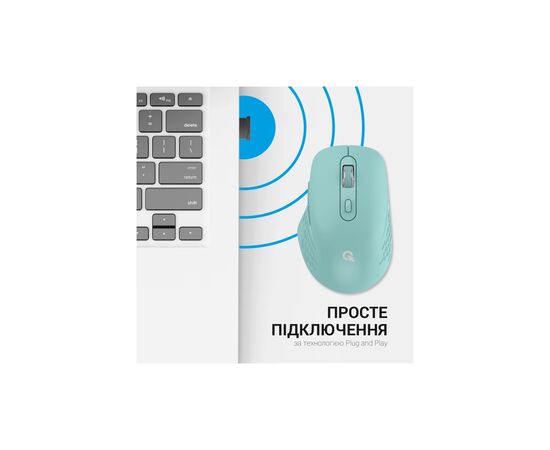 Мышка OfficePro M230M Silent Click Wireless/Bluetooth Mint (M230M), изображение 8 Мышка OfficePro M230M Silent Click Wireless/Bluetooth Mint (M230M), изображение 8