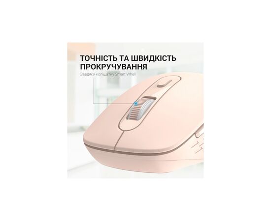 Мышка OfficePro M230P Silent Click Wireless/Bluetooth Pink (M230P), изображение 9 Мышка OfficePro M230P Silent Click Wireless/Bluetooth Pink (M230P), изображение 9