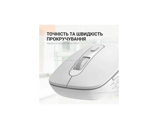 Мышка OfficePro M230W Silent Click Wireless/Bluetooth White (M230W), изображение 9 Мышка OfficePro M230W Silent Click Wireless/Bluetooth White (M230W), изображение 9