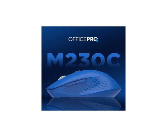 Мышка OfficePro M230C Silent Click Wireless/Bluetooth Blue (M230С), изображение 5 Мышка OfficePro M230C Silent Click Wireless/Bluetooth Blue (M230С), изображение 5