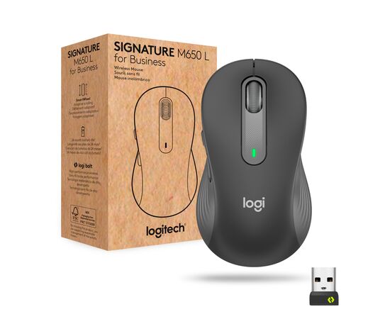Мышка Logitech Signature M650 Wireless for Business Graphite (910-006274)