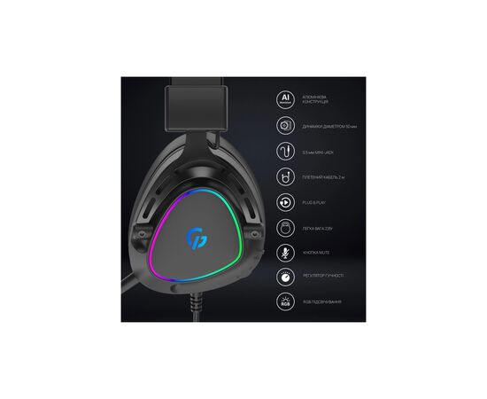 Наушники GamePro HS783 RGB Black (HS783), изображение 11 Наушники GamePro HS783 RGB Black (HS783), изображение 11