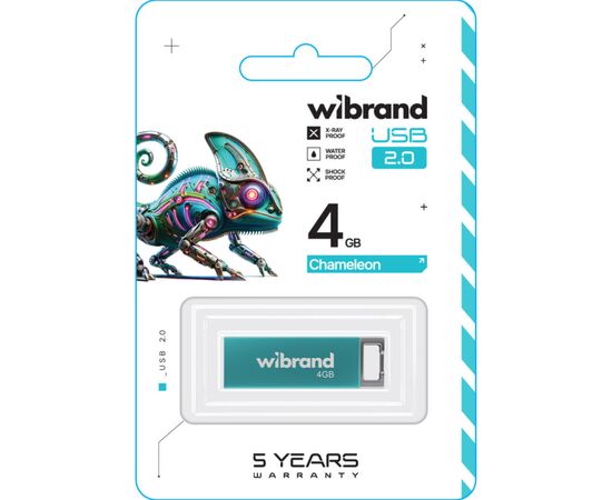 USB флеш накопитель Wibrand 4GB Chameleon Light Blue USB 2.0 (WI2.0/CH4U6LU), изображение 2 USB флеш накопитель Wibrand 4GB Chameleon Light Blue USB 2.0 (WI2.0/CH4U6LU), изображение 2