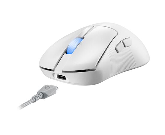 Мишка ASUS ROG Keris II WL ACE Wireless/Bluetooth/USB White (90MP03N0-BMUA10), зображення 9 Мишка ASUS ROG Keris II WL ACE Wireless/Bluetooth/USB White (90MP03N0-BMUA10), зображення 9