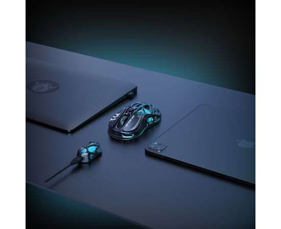 Мышка GravaStar Mercury M1 Pro magnesium alloy body BT/WL/USB-A RGB Gunmetal Gray (GRAVASTARM1PRO_GRY), изображение 11 Мышка GravaStar Mercury M1 Pro magnesium alloy body BT/WL/USB-A RGB Gunmetal Gray (GRAVASTARM1PRO_GRY), изображение 11