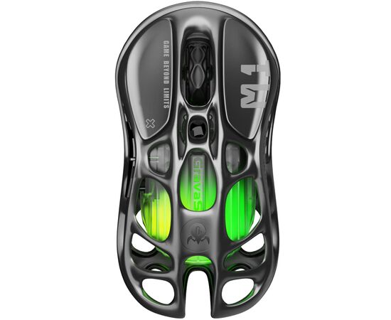 Мышка GravaStar Mercury M1 Pro magnesium alloy body BT/WL/USB-A RGB Gunmetal Gray (GRAVASTARM1PRO_GRY)