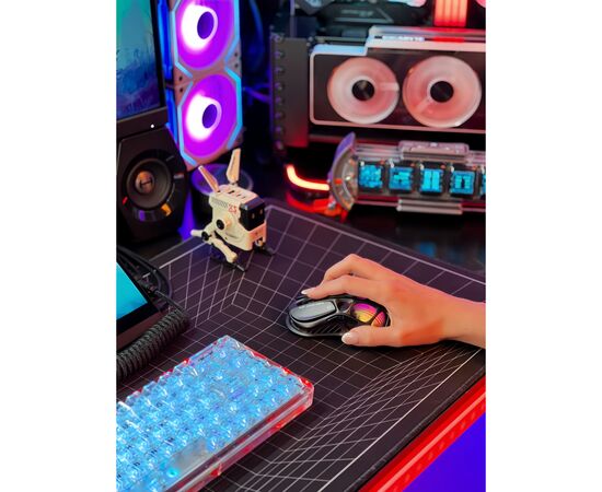 Мышка GravaStar Mercury M2 BT/WL/USB-A RGB Black (GRAVASTARM2_BLK), изображение 5 Мышка GravaStar Mercury M2 BT/WL/USB-A RGB Black (GRAVASTARM2_BLK), изображение 5
