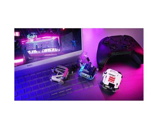 Наушники GravaStar Sirius P5 TWS BT 5.2 IPX4 Transparent Blue (GRAVASTARP5_XTAL_BLU_V2), изображение 3 Наушники GravaStar Sirius P5 TWS BT 5.2 IPX4 Transparent Blue (GRAVASTARP5_XTAL_BLU_V2), изображение 3