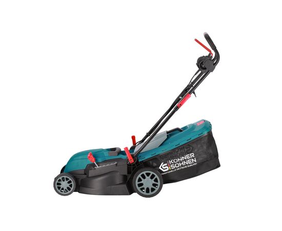 Газонокосарка Konner&Sohnen KS 38LM 1400Вт 38см 25-75мм 230 - 240В 40л 3250об/хв (KS38LM), зображення 2 Газонокосарка Konner&Sohnen KS 38LM 1400Вт 38см 25-75мм 230 - 240В 40л 3250об/хв (KS38LM), зображення 2
