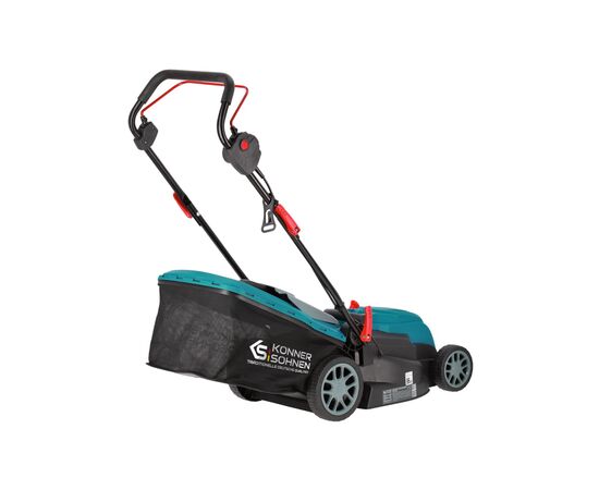 Газонокосарка Konner&Sohnen KS 38LM 1400Вт 38см 25-75мм 230 - 240В 40л 3250об/хв (KS38LM), зображення 4 Газонокосарка Konner&Sohnen KS 38LM 1400Вт 38см 25-75мм 230 - 240В 40л 3250об/хв (KS38LM), зображення 4
